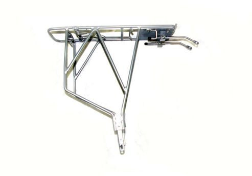 Image of Trans X Adjustable Silver Alloy Pannier Rack