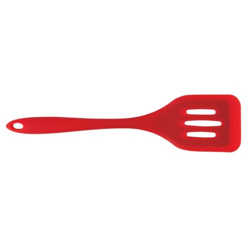 Image of Kitchencraft Colourworks Silicone Slotted Turner, Red