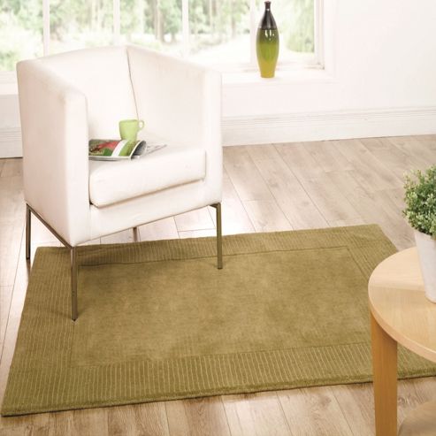 Image of Tuscany Siena Green 80x150 Wool Rug