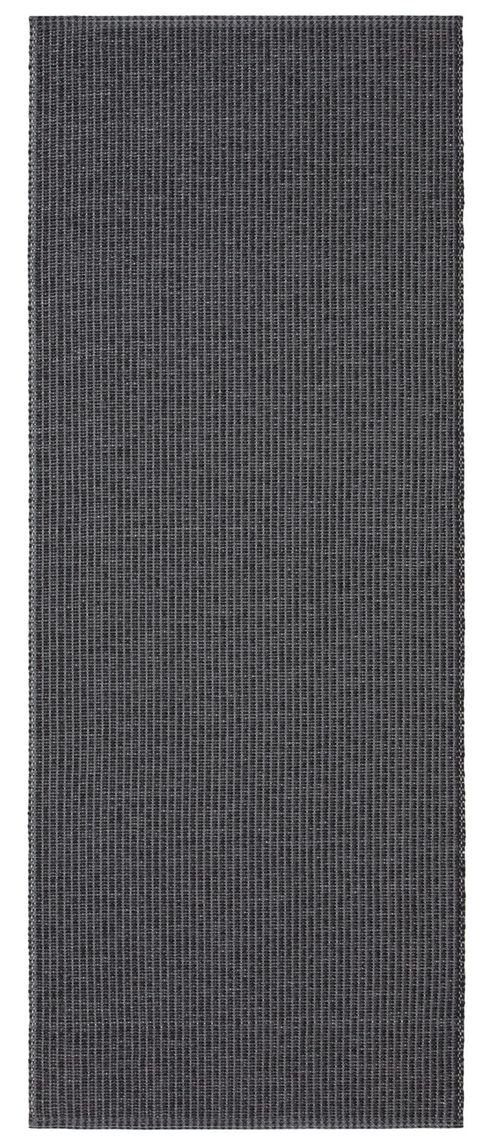 Image of Swedy Urban Black Rug - Runner 60 Cm X 150 Cm (2 Ft X 4 Ft 11 In)