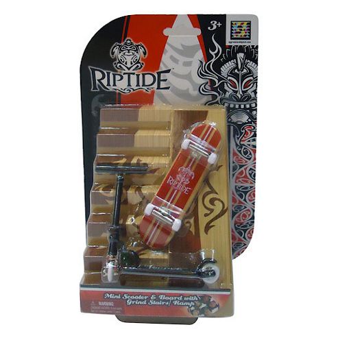 Image of Riptide Mini Scooter And Board With Grind Stairs