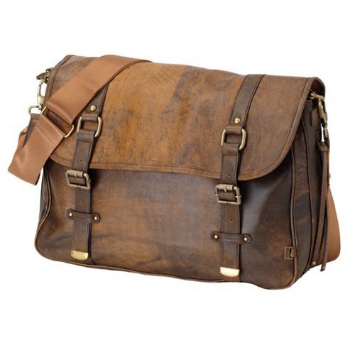 Image of Oioi Man Leather Satchel Bag (jungle)