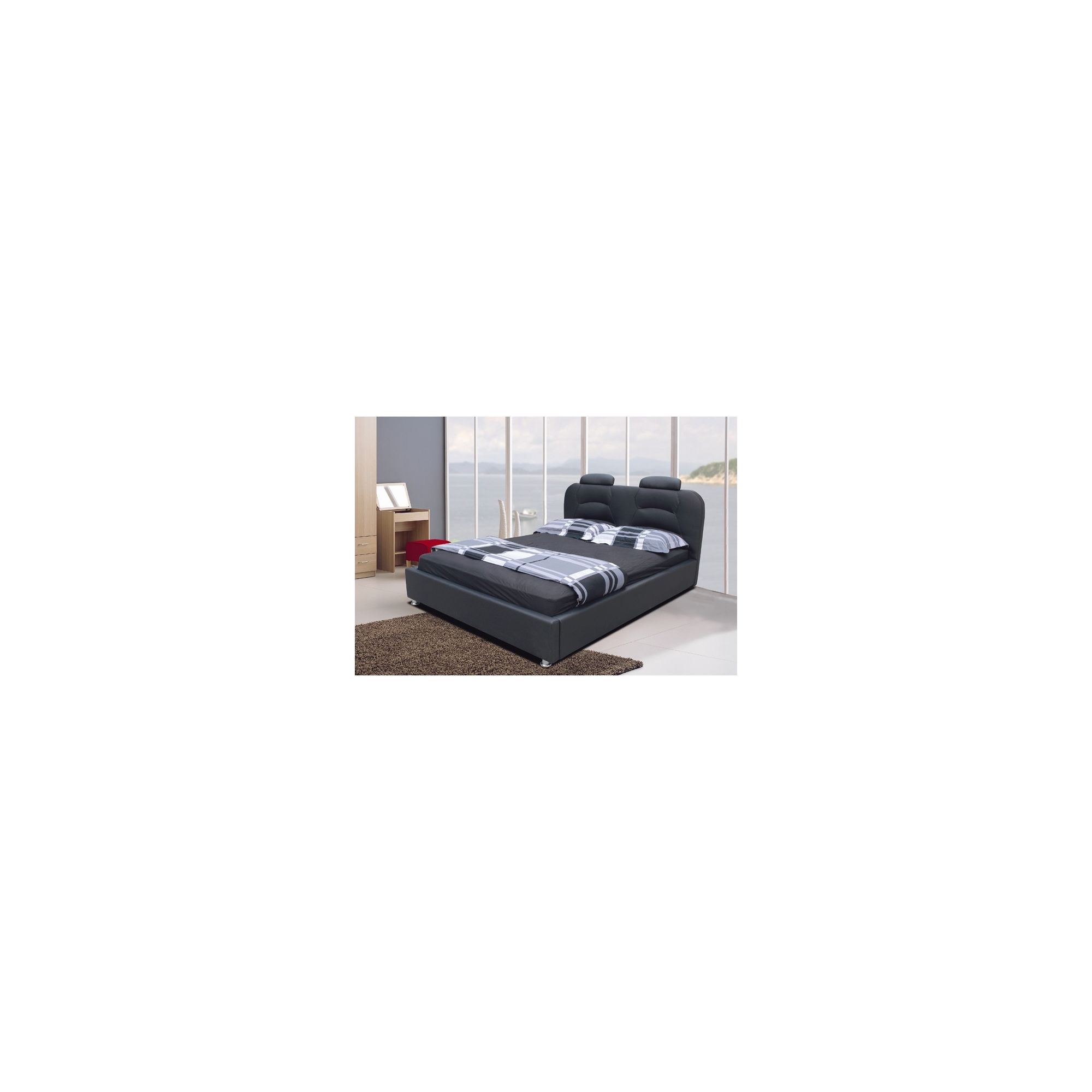 Giomani Designs Designer Double Bed - Black / Black at Tesco Direct