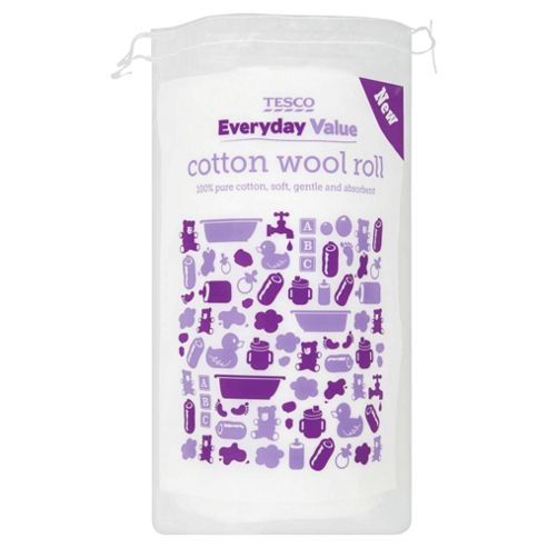 Image of Tesco Everyday Value Cotton Wool Roll 180g