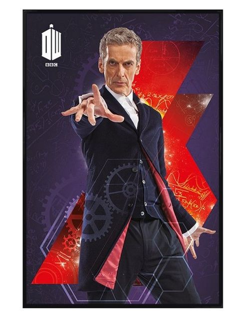 Image of Gloss Black Framed Doctor Who Peter Capaldi Is The Twelfth Doctor Poster