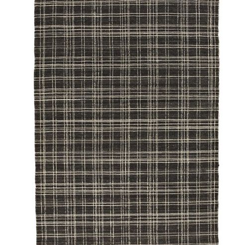 Image of Think Rugs Cambridge Natural Black/grey Knotted Rug - 120 Cm X 180 Cm (3 Ft 9 In X 5 Ft 11 In)