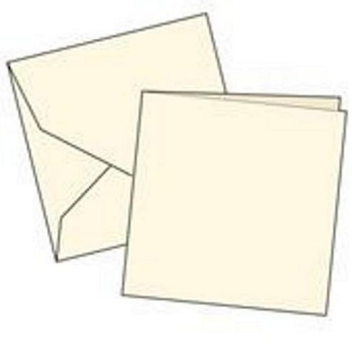 Image of Cards Single Fold Square (144 X 144 Mm) Cream 10 Pk