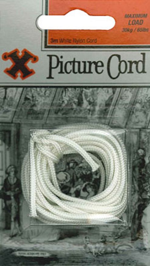 Image of Fred Aldous X 3m Nylon Picture Cord - White