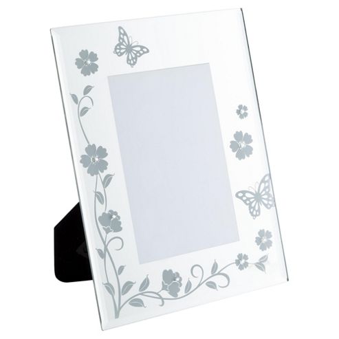 Image of Tesco Glass Lace Photo Frame 4 X 6"