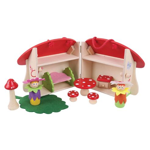 Image of Bigjigs Toys Bj681 Mini Mushroom House Playset