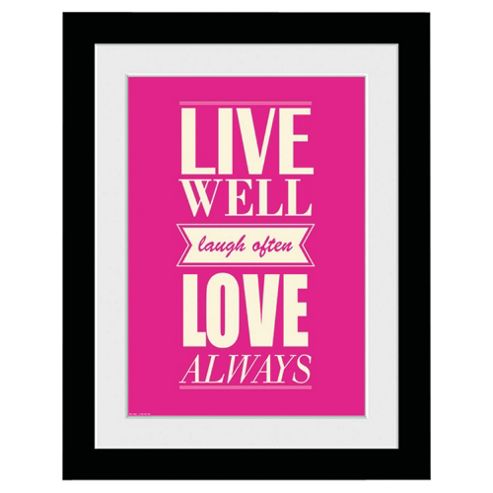 Image of Life Love Framed Prints, 30x40cm