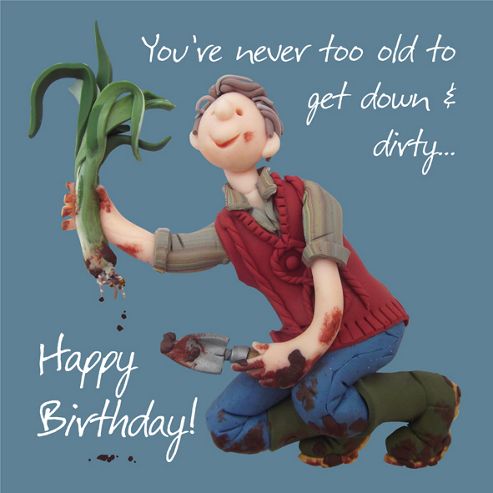 Image of Holy Mackerel Birthday Down And Dirty Greetings Card
