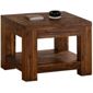 Martello Sanblasted Acacia Lamp Table