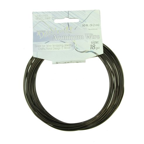 Image of Aluminium Wire 1.2mm Brown