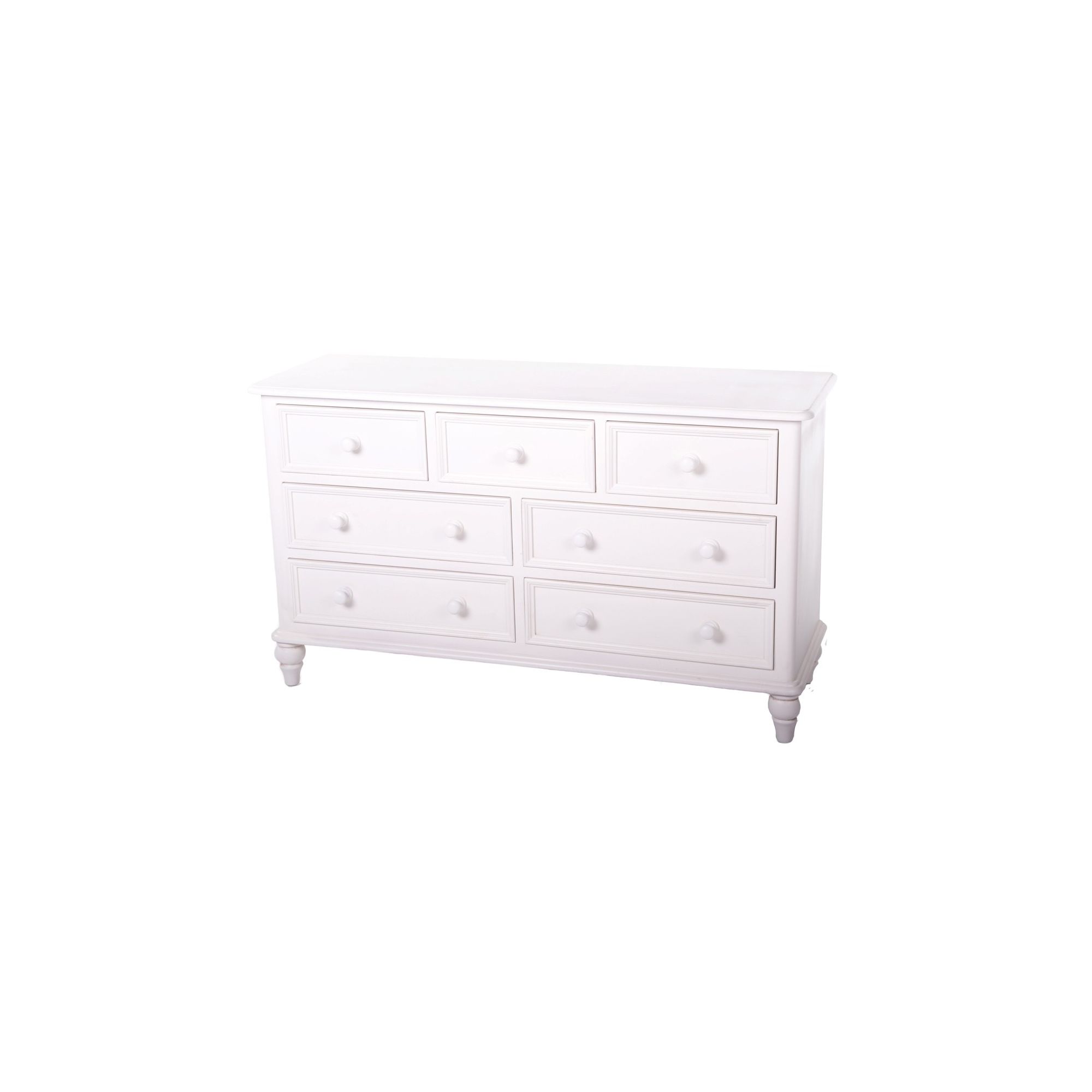 Thorndon Brittany 3 Over 4 Drawer Chest in Antique White at Tesco Direct