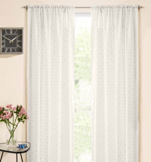 Image of Bella Slot Top Voile Panel - Cream