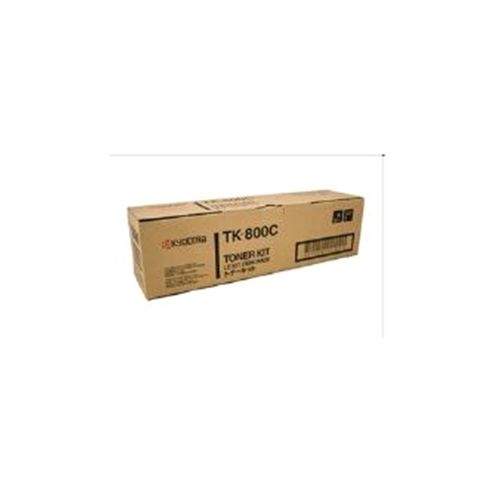 Image of Kyocera Tk-800c Cyan (10,000 Pages) Toner Cassette For Fs-c8008