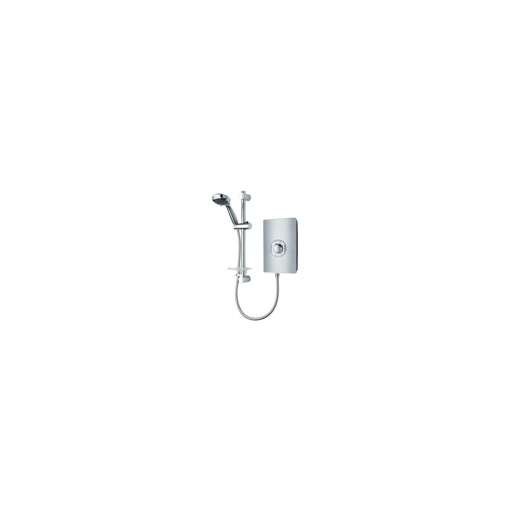 Triton Aspirante Electric Shower Brushed Steel 8.5 kW at Tesco Direct