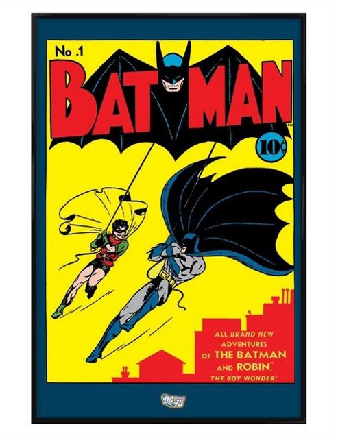 Image of Gloss Black Framed Dc Comics Brand New Adventures Of Batman And Robin Poster