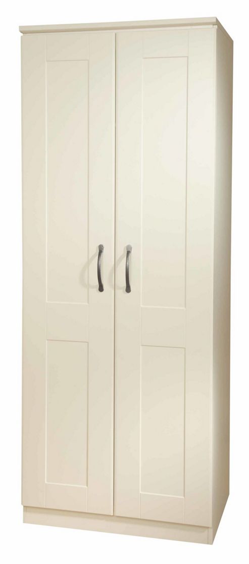 Image of Welcome Furniture Kingston Plain Wardrobe - Cream - 182.5cm H