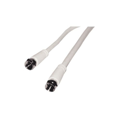Image of Female To Female Plug Tv Aerial Cable Lead 3m White