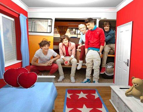 Image of 1wall One Direction Campervan Wall Mural