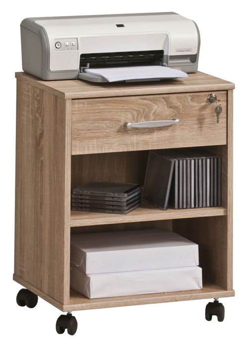 Image of Maja Madrid Oak Computer Pedestal
