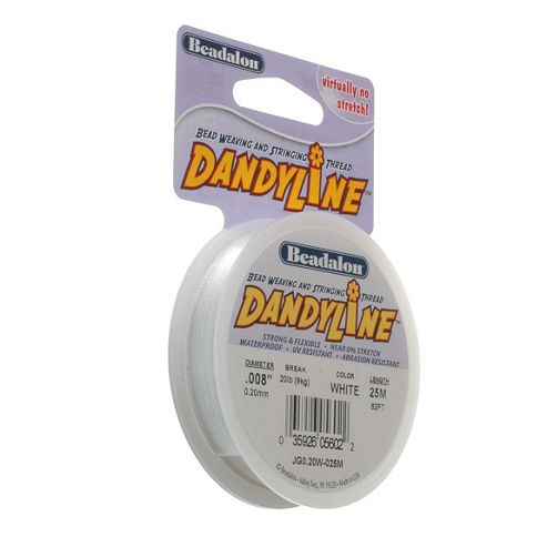 Image of Beadalon Dandyline 0.20mm White 25m