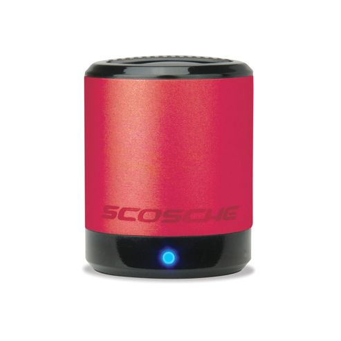 Image of Scosche Boomcan Portable Mini Speaker (red)