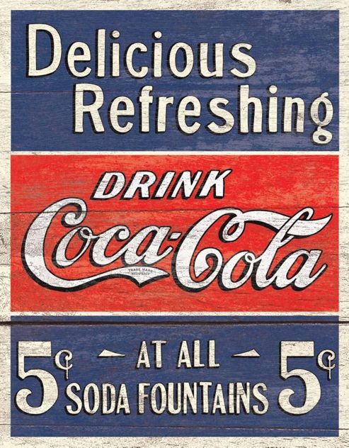 Image of Coca-cola Coke Delicious Tin Sign