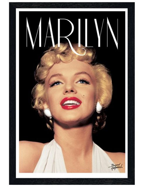 Image of Marilyn Monroe Black Wooden Framed Spotlight On Marilyn Poster