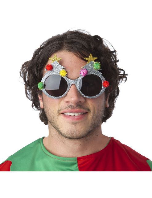 Image of Silver Christmas Tree Glasses