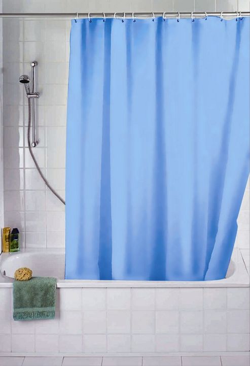 Image of Sabichi Aqua Polyester Shower Curtain
