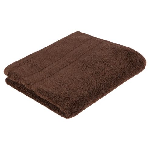 Image of Tesco 100% Combed Cotton Hand Towel Chocolate