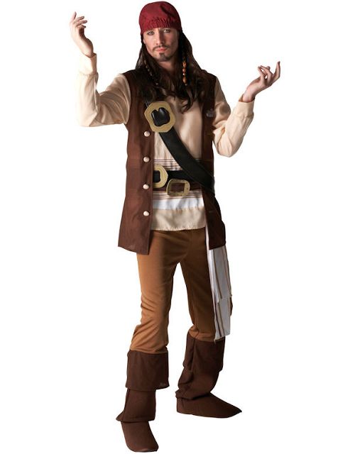Image of On Stranger Tides Jack Sparrow Costume Extra Large