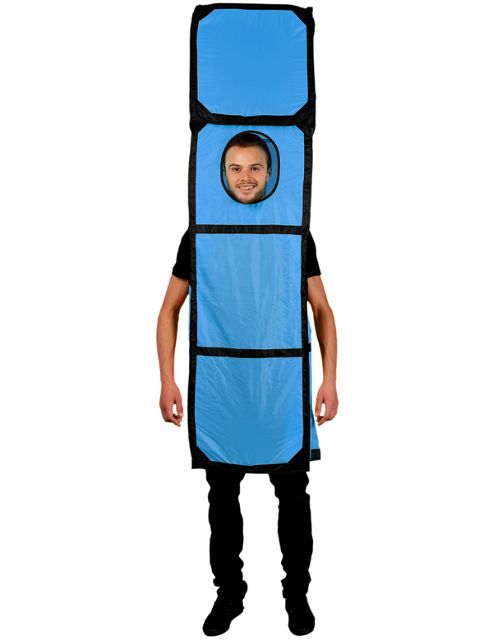 Image of Tetris Blue I - Adult Costume Size: 38-52