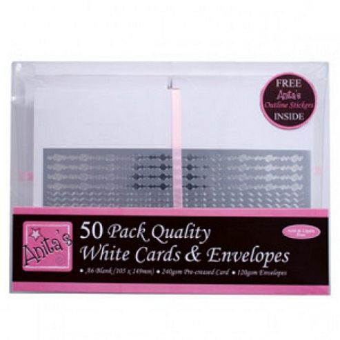 Image of Anitas Card Packs - 50 Pack - A6 White