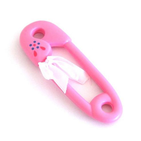 Image of Baby Shower Pink Large Baby Pins (4pk)