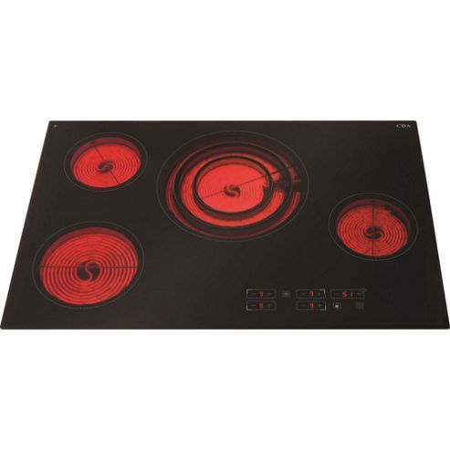 Image of Cda Hc7620fr Wide Touch Control Four Zone Frameless Ceramic Hob Black