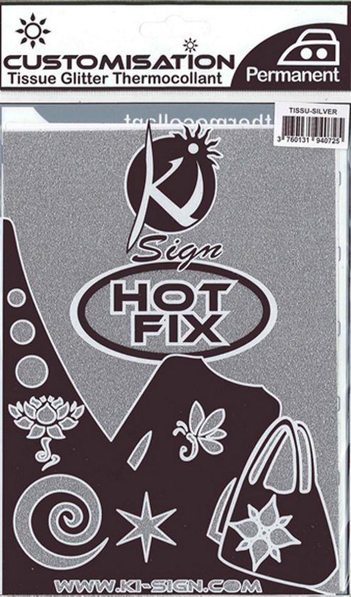 Image of Hot Fix Fabric - Glitter - Silver