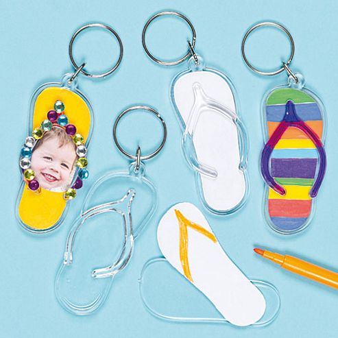 Image of Design A Flip-flop Keyring (pack Of 6)