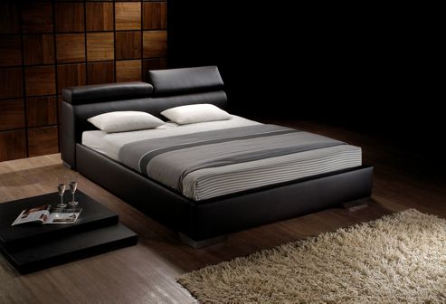 Image of Birlea Signature Faux Leather Bed - Brown - King