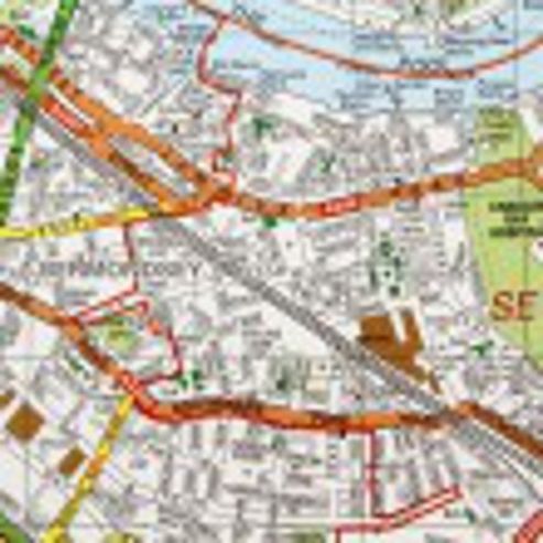 Image of Gift Wrap - London Map