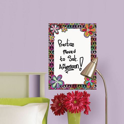 Image of Wallpops Peace Dry Erase Message Board Wall Stickers