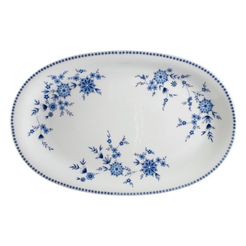 Image of Seltmann Weiden Doris Bavarian Blue Oval Platter - 35cm
