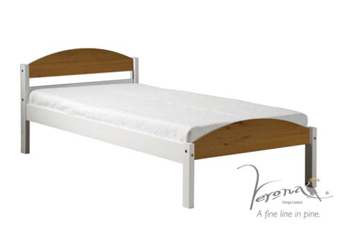 Image of Verona Maximus Single Bed Frame - Antique - Included