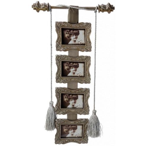 Image of Sark - Hanging 4 Picture Photo Frame - Brown / Grey