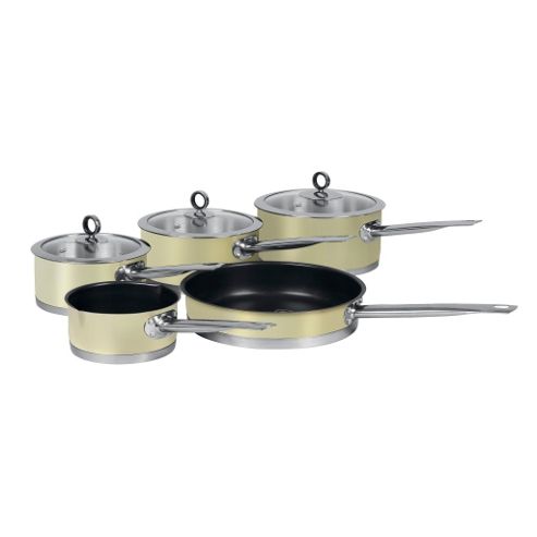 Image of Morphy Richards Accents 5 Piece Pan Set, Cream