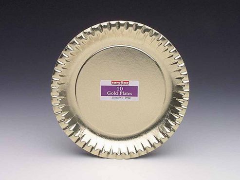 Image of Caroline T1952 Plate Gold 9in X10