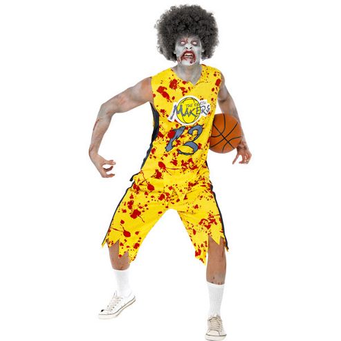 Image of Zombie Basketball Player - Adult Costume Size: 38-40